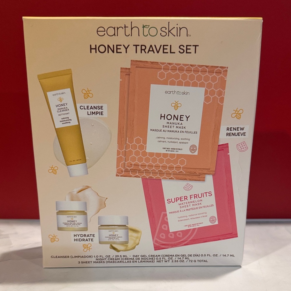 Earth to Skin Honey Travel Set NWOT